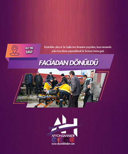 Tırın bir başka tıra arkadan çarptığı kazada faciadan dönüldü